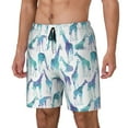 thumbnail image 2 of Uemuo Cool Giraffe Pattern Mens Swim Trunks Quick Dry Board Shorts with Mesh Lining, Stretch Beach Shorts Quick Dry No-Chafing Board Shorts-Medium, 2 of 9