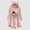 Pink, variant on Kiplyki Hoodies Woman's Printing Buttons Long Sleeved Plush Coat Top