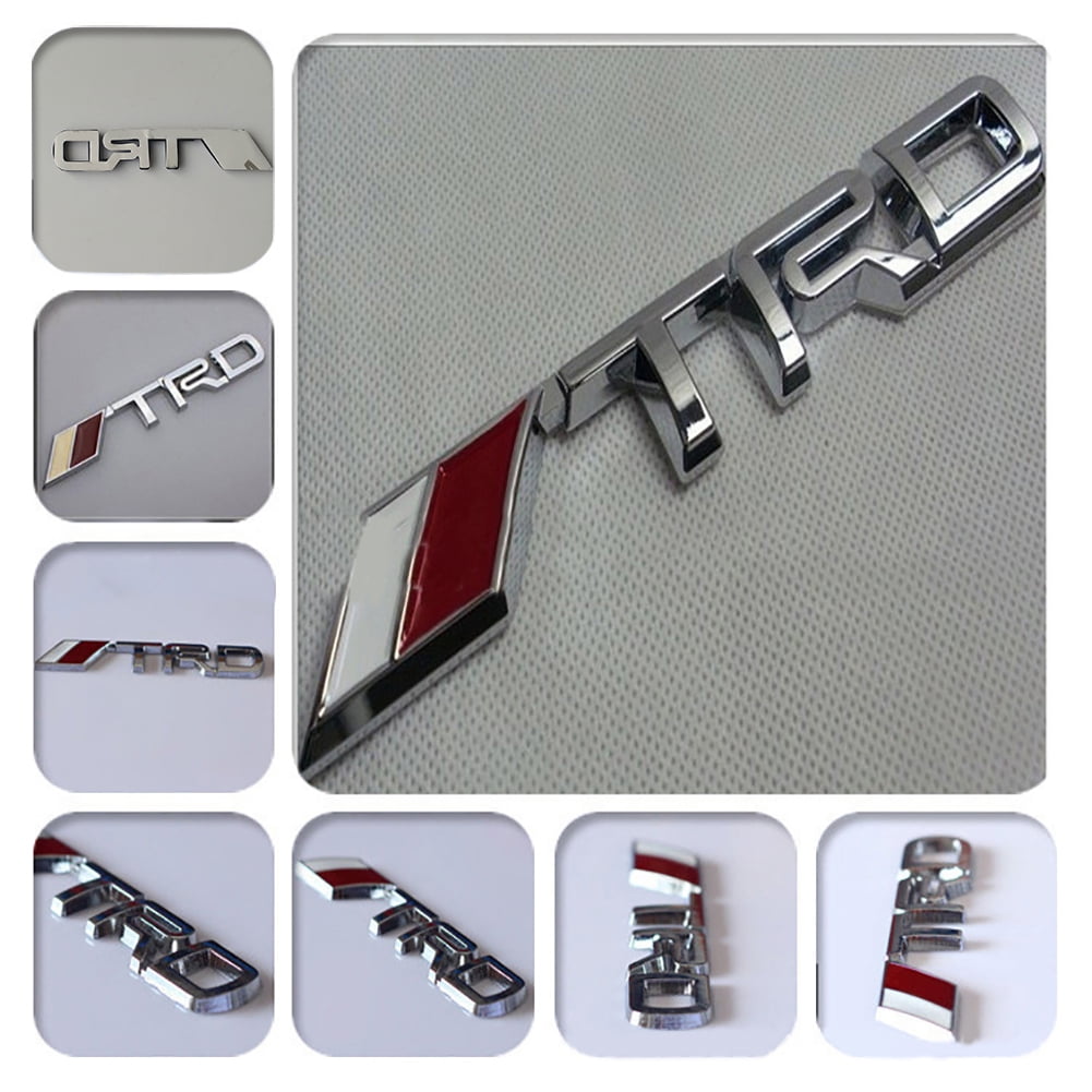 3D TRD Metal Modification Labeling Sports Logo Car Decorative