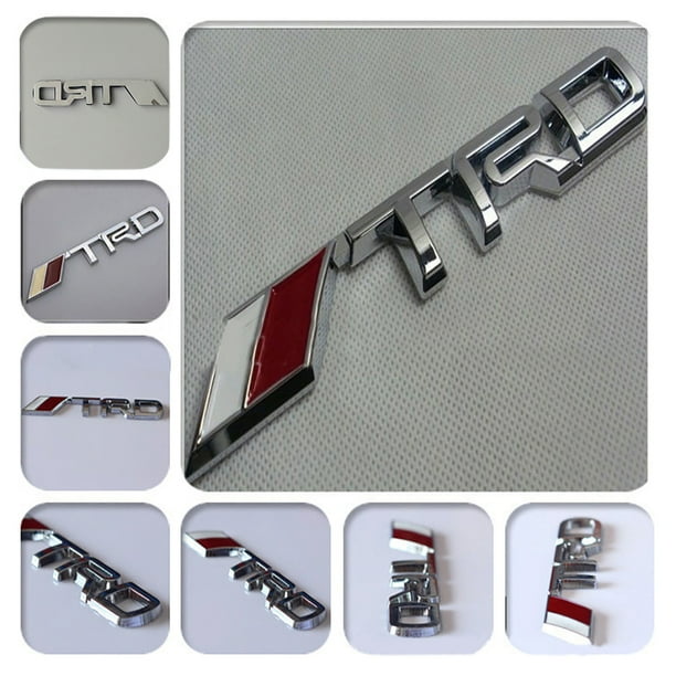 3D TRD Metal Modification Labeling Sports Logo Car Decorative