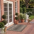 thumbnail image 3 of Safavieh Courtyard Candace Spotted Indoor/Outdoor Area Rug, Gray/Black, 5'3" x 7'7", 3 of 11