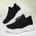 thumbnail image 5 of Domzle Womens Mens Slip on Walking Shoes Comfort Lightweight Casual Sneakers Non-Slip Breathable Work Shoes Mesh Sport Casual Fashion Running Sneakers White, 5 of 7