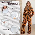 thumbnail image 4 of Renewold Casual Outfits Sweatsuits Women 2 Piece Lounge Sets Women's Activewear High Waisted Workout Pants and Long Sleeve Top Matching Set, Tiger Print, S, 4 of 7