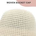 thumbnail image 3 of Sombrero de pescador plegable con circunferencia de 58-60 cm, sombrero de protección solar para mujer, sombrero de pescador sencillo a juego con colores, 3 of 5