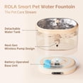 thumbnail image 2 of Fuente de agua para gatos Enabot EBO ROLA inalámbrica de 2 litros con control de aplicaciones, 2 of 6