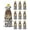 Brown, variant on Cute Dog Claws Burlap Wine Bags 10 PCS, Farmhouse Brown Wooden Grain Puppy Pawprints Wine Gift Bags Bottle Covers with Drawstring for Holiday Party Wedding Birthday, Reusable Champagne Bottle Bag