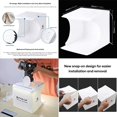 thumbnail image 4 of Mini Photo Studio Box, Alucax 9 x 9 inches Portable Foldable Photography Lighting Tent Kit with 2 Light Panels, 4 of 5
