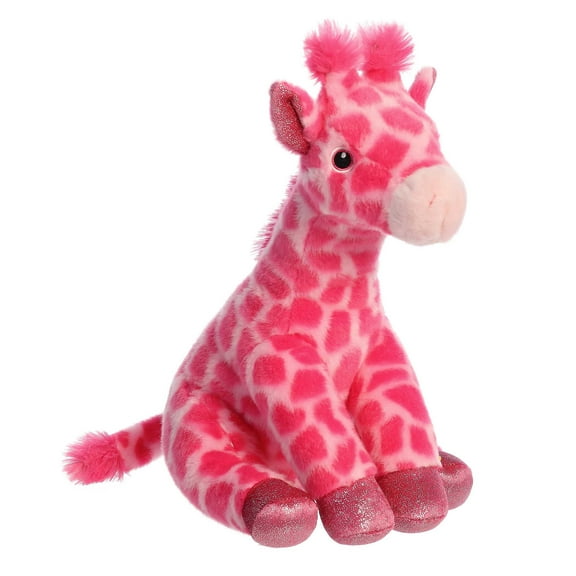 Aurora - Medium Pink Destination Nation - 11.5" Pink Giraffe - Adventurous Stuffed Animal