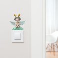 thumbnail image 4 of Bonita pegatina de pared para interruptor de luz 3D para niños y niñas, ideal para decorar la habitación de un bebé. verde, 4 of 8