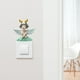 thumbnail image 4 of Pegatina de pared 3D para interruptor de luz, enchufe de nevera para decoración de habitación infantil verde, 4 of 8