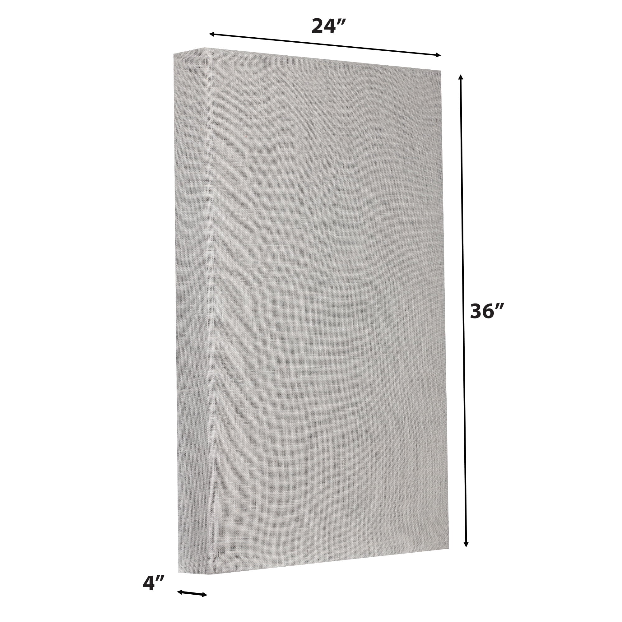ATS Acoustics Sound Absorbing Acoustic Panel 24" x 36" x 4" Beveled Edge (Ivory)