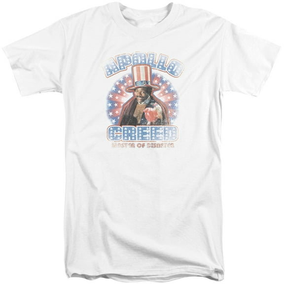 Rocky Apollo Creed Adult Tall T-Shirt White