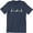 Navy Heather, variant on Heartbeat Hockey Puck Pulse Sports Drawing Men's T-Shirt