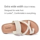 thumbnail image 2 of Sandalias planas Luoika para mujer, anchas, color beige, 2 of 9