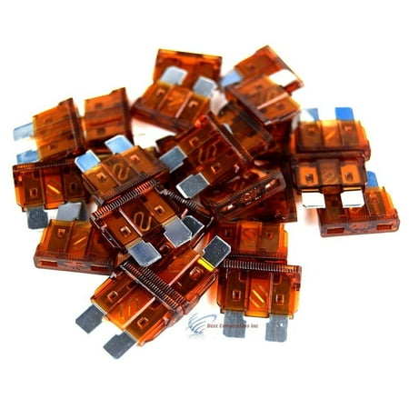 25 PCS 7.5 Amp ATC Fuse Blade Style Scosche 7.5A Automotive Car (Best Plexi Style Amp)