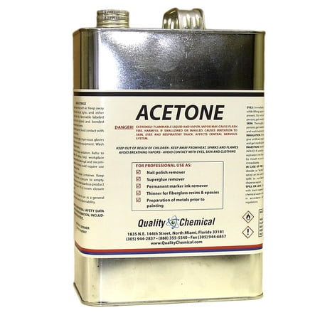 ACETONE - Fast Drying Solvent and Degreaser - 1 gallon (128 (Best Engine Degreaser On The Market)