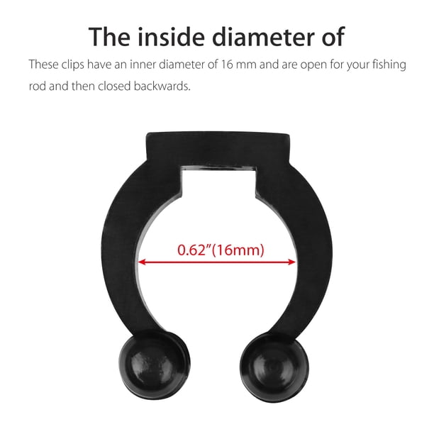 20 mm fishing pole clips Snaps Clip 25~100Pcs Stainless Steel Fishing Lure Connector Ha 9km-dwlife The Summit Pole Clips provide an efficient way to hold your Livescope or Active Target tranducer cable to the Summit Transducer Pole 20 Pieces Fishing Rod Rack,