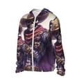 thumbnail image 2 of Haiem Cool Skull Cowboy UPF 50+ Fishing Shirts for Men Long Sleeve UV Sun Protection Hoodie Non-Mask Outdoor Hiking Shirts, 2 of 8