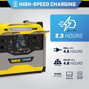 Champion Power Equipment 1638-Wh Power Station 3200/1600-Watt Portable Lithium-Ion Solar Generator