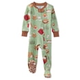 thumbnail image 1 of Pijama con patas Butterblu Cruz, 100% algodón orgánico, para bebés y niños, 1 of 7