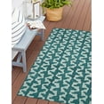 thumbnail image 5 of Linon Outdoor Washable Area Rug Collection, Aqua and Green, 3' x 5', 5 of 7