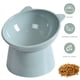 thumbnail image 5 of Tazón Alimentación Plástico Food Plato Elevado Tilted Bowl Ergonómico Anti Vómitos Sin Deslizamiento para Gatos Cara Plana, 5 of 9