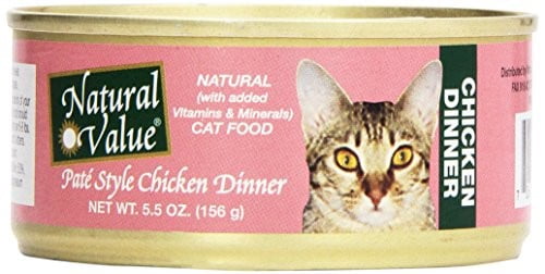 Natural Value Cat Food, Pate Chicken, 5.5 Oz, 24 Ct by NV Imports