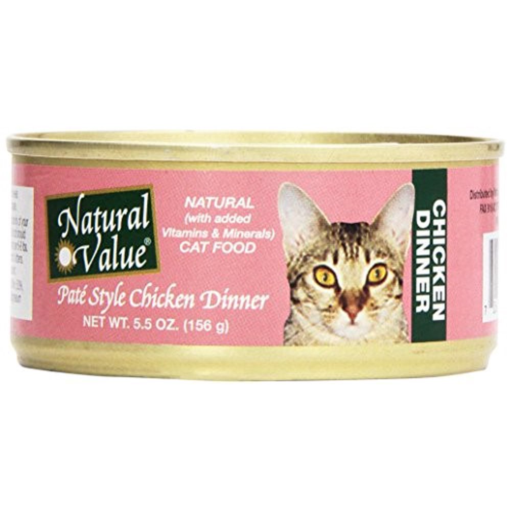 Natural Value Cat Food, Pate Chicken, 5.5 Oz, 24 Ct