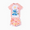 Coral Pink, variant on Princess Girls Swimsuits Moana Graphic Swim Top and Shorts Bathing Suits 2 Pieces Sets Sizes 2-6