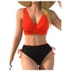 thumbnail image 1 of Conjunto de Bikini de Cintura Alta para Mujeres Deportes Mono de Color Sólido, Traje de Baño de Corte Alto para las Vacaciones en la Piscina Y la Playa, 1 of 3