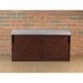 thumbnail image 4 of Merry Products  Brown Upholstered-top Windsor Shoe Bench, 4 of 4