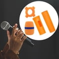 thumbnail image 6 of Almencla Handheld Mic Protection Sleeve Anti Slip (Mic Not Included) Shockproof Anti Falling for Live Stage Performance Wedding Studio , Orange, 6 of 8