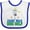 White and Royal, variant on Inktastic Crawl Walk Disc Golf Boys or Girls Baby Bib