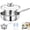 7.08in/18CM, variant on Pure Titanium Saucepan with Lid,Upgrade Non Stick Pure Titanium Pans with Dual Pour Spouts,Multipurpose Silver Sauce Pan for Cooking,Compatible with All Cooktops (7.08in/18CM)