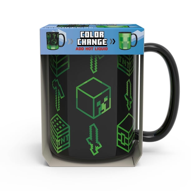 Zak Designs Minecraft Color Change 15 Ounce Mug, Creeper - Walmart