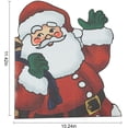 thumbnail image 2 of 2 Pcs Santa Claus Car Rear Window Sticker Decal- 3D Cartoon Christmas PVC Sticker Removable Waterproof Xmas Window Wall Cling 12.6" × 9.8" Xmas Decal for Indoor Outdoor Decoration (Left & Right), 2 of 6