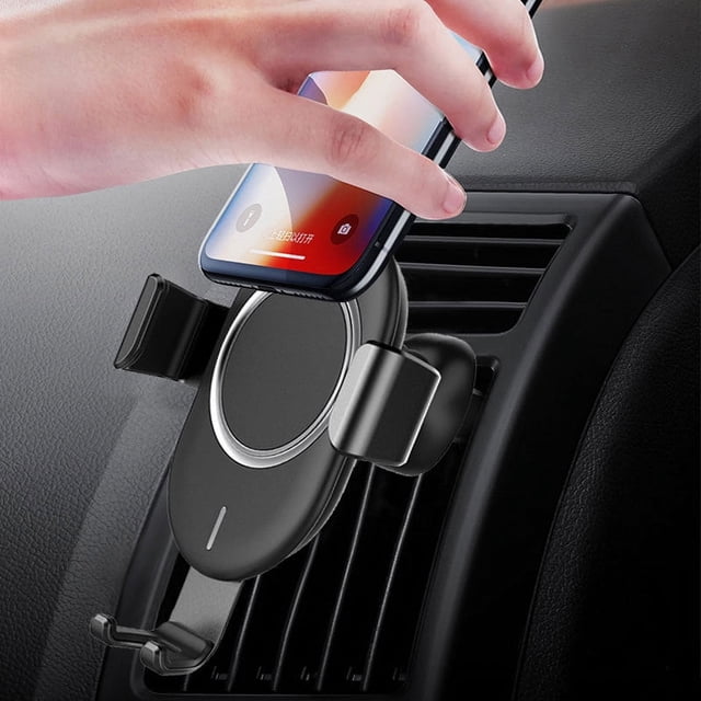 Soporte para teléfono móvil de coche, carga rápida inalámbrica, sensor inteligente, soporte para teléfono móvil de coche, cargador inalámbrico para coche