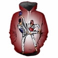 thumbnail image 3 of Sudadera con capucha personalizada con estampado de taekwondo para hombre, otoño e invierno, cómoda, clásica, vintage, nueva sudadera con capucha, sudadera con capucha y2k, ropa para hombre, 3 of 5