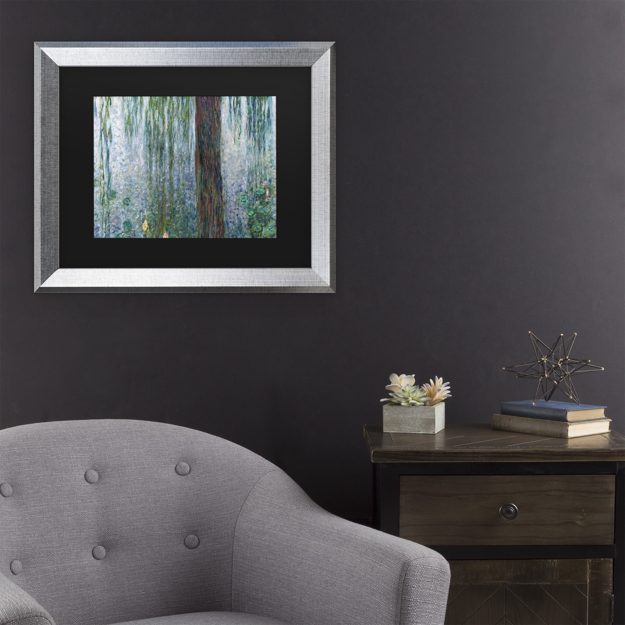 Trademark Fine Art 'Waterlillies Morning' Canvas Art by Claude Monet
