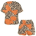 thumbnail image 3 of Leopard Print Pattern Pajamas Set Womens Loungewear Sleepwear 2 Piece PJ Sets, 3 of 7