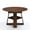 Deep Walnut, variant on SESSLIFE 43.3 to 59" Extendable Round Dining Table for 4 to 8, Farmhouse Round to Oval Kitchen Table with Removable Leaves, Hidden Leaf Storage, Built-In Shelf, Deep Walnut