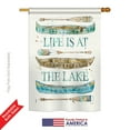 thumbnail image 2 of Breeze Decor BD-OU-H-109071-IP-BO-DS02-US 28 x 40 in. Life At The Lake Nature - Everyday Outdoor Impressions, Decorative Vertical House Flag, 2 of 4