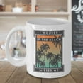 thumbnail image 3 of I Wonder If The Beach Misses Me Funny Beach Quotes Coffee & Tea Gift Mug For Men & Women (15oz), 3 of 4