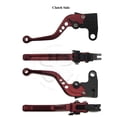 thumbnail image 3 of Red CNC Shorty Brake Clutch Hand Levers Triumph Scrambler Thruxton Bonneville, 3 of 5