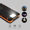 thumbnail image 2 of Cargador solar Power Bank - Cargador de teléfono solar 8000mAh Paquete de batería externa de carga rápida con 4 paneles solares portátiles, 2 of 5