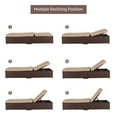 thumbnail image 5 of JOIVI Outdoor Chaise Lounge Chairs, Brown Wicker Rattan Adjustable Position Sun Lounger with Removable Beige Cushions- Set of 2, 5 of 13