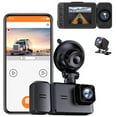 thumbnail image 3 of Dash Cam WiFi 1080P FHD Car Driving Recorder-inch Screen Three Lens Car Camera 170 Wide Angle/Motion Tracking/Reverse Image/G Sensor/HD Night Vision, 3 of 8