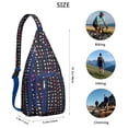 thumbnail image 3 of Abstract Art Sling Backpack - Modern Gallery Style Print Crossbody Bag, Fashionable for Work & School, 3 of 4
