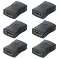 thumbnail image 1 of 6 Pack HDMI Coupler, HDMI Female to Female Adapter, Gold Plated HDMI Connector,, 1 of 5