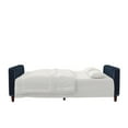 DHP Pin Tufted Transitional Futon, Blue Velvet